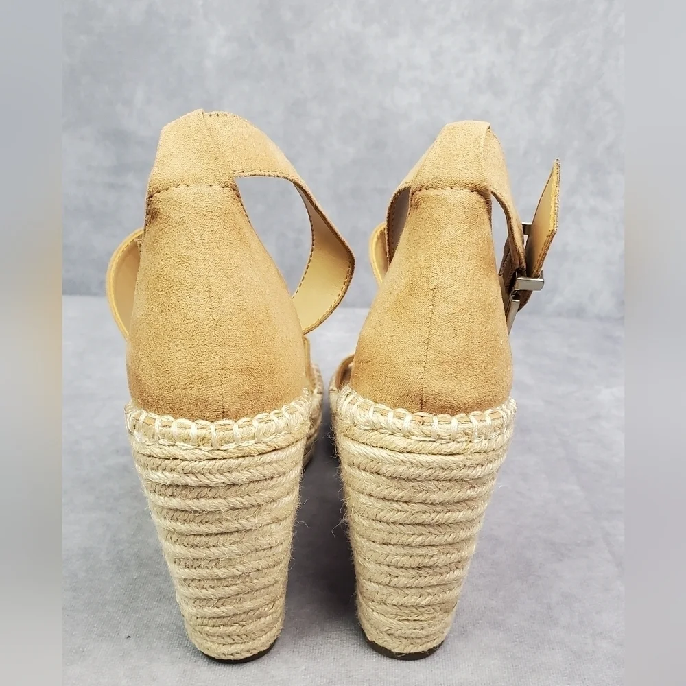 INC Womens Catiana Platform Ankle Strap‎ Wedge Sandals Size 8.5M